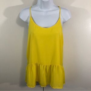NWT- VICI Yellow Racerback Camisole. Sz M